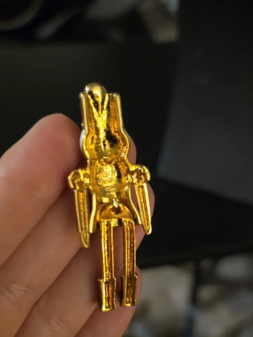 Vintage Avon Articulated Nutcracker Christmas Brooch Pin – Red Enamel & Rhinesto
